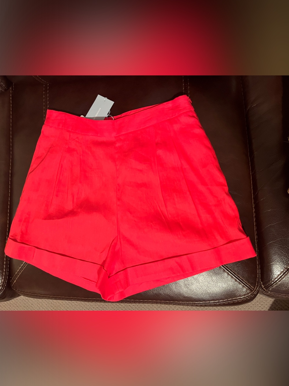 ANTONIO MELANI Pleated Cuffed Shorts